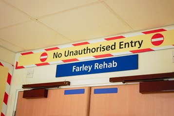 Entrance to Farley Rehab Ward