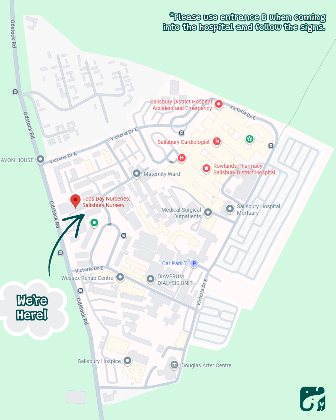 Map of how to find us